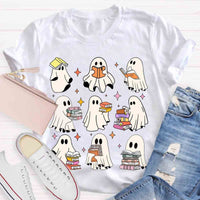 Reading Ghosts Teacher Vintage T-Shirt
