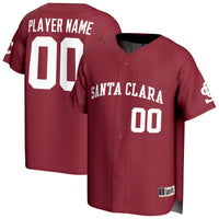 Santa Clara Broncos Lightweight Collegiate Baseball NIL Pick-A-Player Fashion Jersey - Red