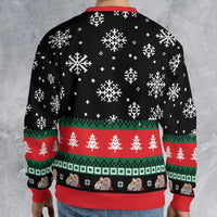 Bad Santa Movie Ugly Christmas Sweater, Wish in One Hand Ugly Christmas Sweatshirt, Humorous Holiday Sweatshirt, Dark Comedy Xmas Crewneck