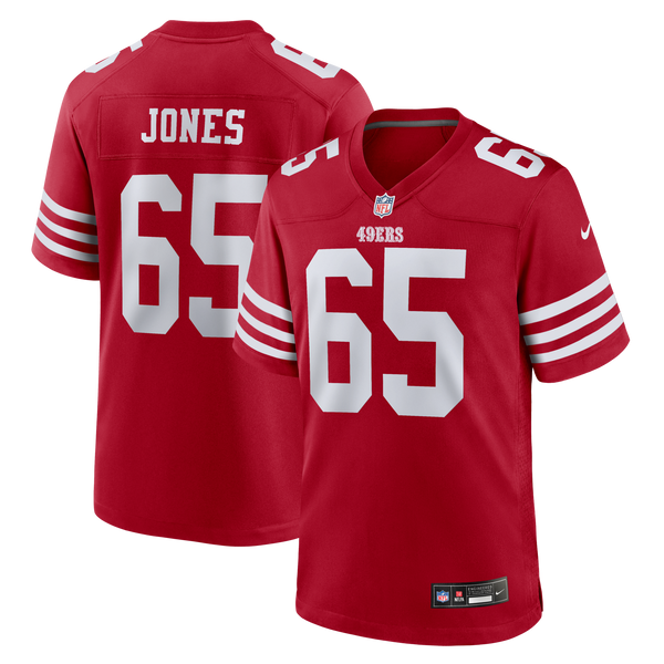 San Francisco 49ers Robert Jones Nike Scarlet Team Game Jersey