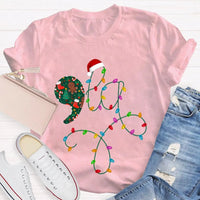 Festive Christmas Lights Shirt, Christmas Atmosphere Lights T-Shirt, Retro Christmas Lights Graphic Tee, Holiday Family Shirt Present