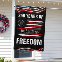 250 Years of Freedom Garden Flag | 1776-2026 Semiquincentennial Commemorative | Double-Sided Polyester | Patriotic Home Decor Gift