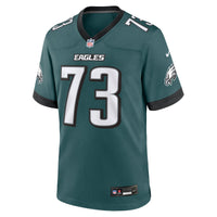 Philadelphia Eagles Kiran Amegadjie Midnight Green Team Game Jersey