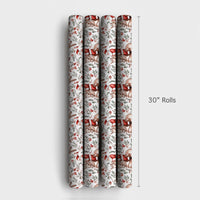 Equestrian Christmas Gift Wrap, Santa Riding Horse Wrapping Paper, Watercolor Rustic Holiday Wrapping Paper, Country Horse Lover Gift Wrap