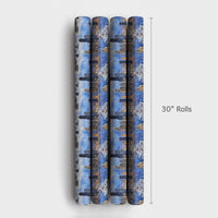 Willis Tower Snowy Gift Wrap, Chicago Skyline Christmas Wrapping Paper, Winter City Holiday Wrapping Paper, Chicago Lover Present Wrap Roll