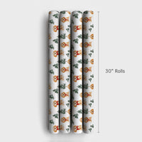 Adorable Dog in Red Scarf Gift Wrap, Cockapoo Christmas Wrapping Paper, Holiday Dog Lover Wrapping Paper Roll, Winter Puppy Present Paper Wrap