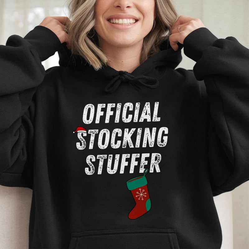 Humorous Christmas Stocking Stuffer Sweatshirt, Stocking Stuffer Hoodie, Holiday Quote Graphic Hoodie, Comfy Winter Pullover, Xmas Present for Him