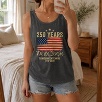 America 250 Years Tank Top | USA 250th Anniversary We The People American Flag | Premium Soft Breathable Sleeveless Shirt | Patriotic Gift for Men & Women