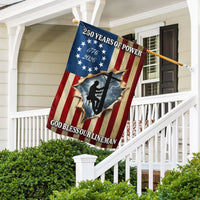 Lineman Garden Flag | 250 Years of Power 1776-2026 | American Flag Design | Patriotic Outdoor Decor Gift for Electrical Workers