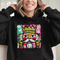 Watercolor Holiday Sweatshirt, Nutcracker Christmas Hoodie, Adorable Festive Xmas Art Hoodie, Nutcracker Ballet Graphic Hoodie, Winter Present