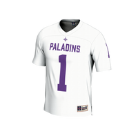 #1 Furman Paladins Lightweight Football Fashion Jersey - White
