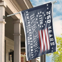 250 Years Semiquincentennial House Flag | 1776-2026 We The People Design | Durable Premium Polyester | Patriotic Commemorative Garden Decor Gift