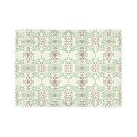Floral Damask Christmas Hallway Rug, Watercolor Ornament Runner Rug, Holiday Kitchen Runner, Non Slip Floor Mat, Winter Home Present