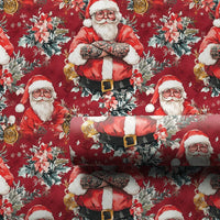 Hipster Santa Gift Wrap, Tattooed Santa Wrapping Paper, Edgy Christmas Wrapping Paper, Cool Claus Holiday Gift Wrap, Humorous Xmas Paper Roll
