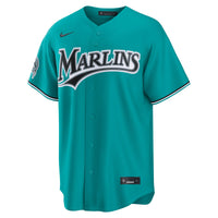 Miami Marlins Kyle Stowers Teal Alternate Stadium Jersey