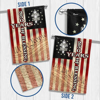 250 Years of Blessing Garden Flag 1776-2026 | We The People Christian Cross Design | Double-Sided Polyester | Patriotic Religious Home Decor