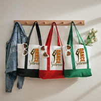 Personalized Name Dance Lover Color-blocked Canvas Bag
