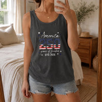America 250 Years of Freedom Tank Top | USA Flag1776-2026 Semiquincentennial Design | Soft Breathable Stretch Fit | Patriotic Gift for Fourth of July Celebrations