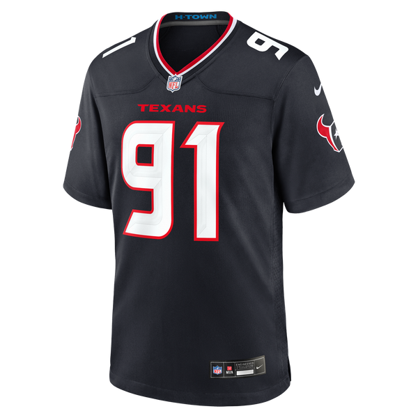 Houston Texans Folorunso Fatukasi Nike Navy Team Game Jersey