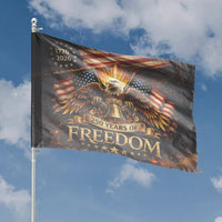 250 Years of Freedom House Flag | Vintage 1776-2026 American Eagle Design | Weather Resistant Polyester | USA Semiquincentennial Collector's Gift