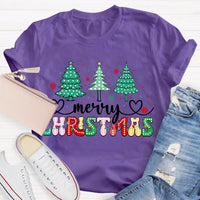 Festive Holiday Teacher Shirt, Christmas Tree Teacher T-Shirt, Retro Christmas Educator Tee, Adorable Teacher Xmas Shirt, Holiday Teacher Present