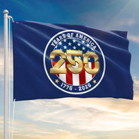 250 Years of America House Flag | 1776-2026 Semiquincentennial Commemorative | Double-Sided Patriotic Grommet Flag | Premium Weather-Resistant Polyester