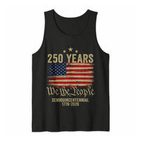 America 250 Years Tank Top | USA 250th Anniversary We The People American Flag | Premium Soft Breathable Sleeveless Shirt | Patriotic Gift for Men & Women