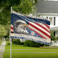 We The People 250 Years House Flag | Semiquincentennial Eagle & Stars Design | Double-Sided Weather-Resistant Polyester | Gift for Patriotic Americana Collectors