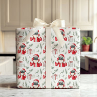 Vintage Camera Holiday Gift Wrap, Santa Photographer Christmas Wrapping Paper, Adorable Santa Wrapping Paper, Photography Lover Gift Wrap Roll