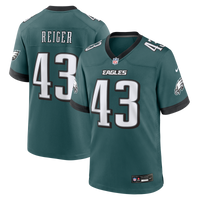 Philadelphia Eagles Mason Reiger Midnight Green Team Game Jersey