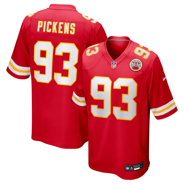 Kansas City Chiefs Zacch Pickens Nike Red Team Game Jersey