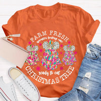 Farm Fresh Holiday Baker Shirt, Christmas Tree Frosting Cake T-Shirt, Humorous Little Debbie Snack Cake Graphic Tee, Christmas Foodie Top