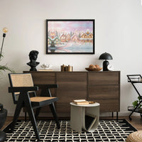 Whimsical Winter Candy Village Canvas Print, Christmas Gingerbread House Wall Art, Festive Holiday Canvas Decor, Xmas Home Art Present