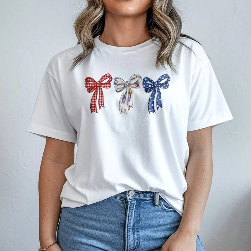 Patriotic Coquette Bow Sweatshirt | America 250 Years Graphic | Soft Cotton Blend | 4th of July Gift for Women