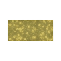 Winter Holiday Runner Rug, Golden Snowflake Runner Rug, Christmas Star Floor Rug, Festive Hallway Runner Rug, Xmas Seasonal Kitchen Decor