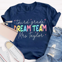 Personalized Grade And Name Dream Team T-Shirt