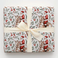 Equestrian Christmas Gift Wrap, Santa Riding Horse Wrapping Paper, Watercolor Rustic Holiday Wrapping Paper, Country Horse Lover Gift Wrap