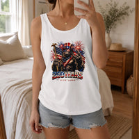 Patriotic Bigfoot Tank Top | USA 250 Years 1776-2026 America Independence Day Graphic | Premium Lightweight Breathable Fabric | Summer 4th of July Gift for Men Women