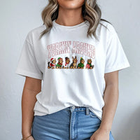 Humorous Yorkshire Terrier Holiday Tee, Yorkin Around Yorkie Christmas Shirt, Adorable Dog Lover Xmas Graphic T-Shirt, Santa Yorkie Present