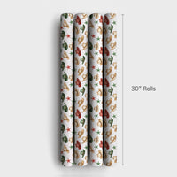Cowboy Hat Holiday Gift Wrap Roll, Western Christmas Wrapping Paper, Rustic Country Xmas Wrapping Paper, Western Holiday Gift Wrap Paper