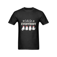 Adorable Christmas Cat Graphic Tee, Cats for Everybody T-Shirt, Humorous Holiday Pet Lover Shirt, Festive Xmas Graphic T-Shirt Present