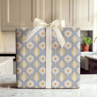 Retro Ornament Gift Wrap, Mid Century Modern Christmas Wrapping Paper, MCM Christmas Wrapping Paper, Vintage Holiday Gift Wrap Paper Roll