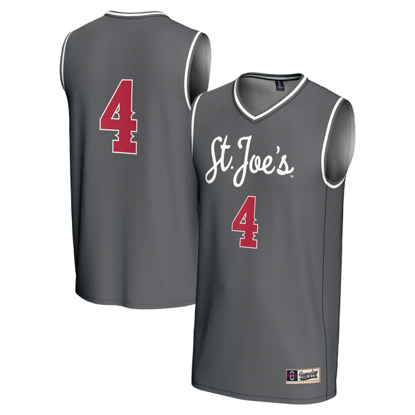 #4 Saint Joseph's Hawks GameDay Greats Lightweight Basketball Fashion Jersey - Gray