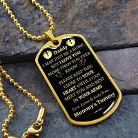 Baby Bump Christmas Dog Tag Pendant, Daddy to Be Dog Tag Necklace, New Dad Keepsake Jewelry, First Time Dad Necklace, Present from Unborn Baby