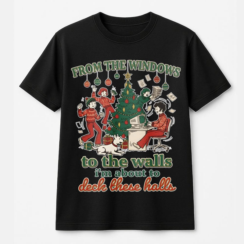 Humorous Holiday Lyric Graphic Tee, Retro Hip Hop Christmas T-Shirt, 90s Rap Xmas Party Shirt, Vintage Holiday Festive Graphic T-Shirt