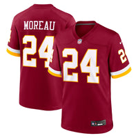 Washington Commanders Fabian Moreau Burgundy Team Game Jersey