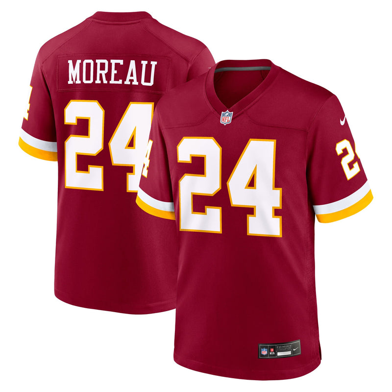 Washington Commanders Fabian Moreau Burgundy Team Game Jersey