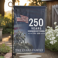 Patriotic Garden Flag | 250 Years Semiquincentennial 1776-2026 Americana Design | Double-Sided Weather-Resistant Polyester | Gift for Patriots and History Lovers