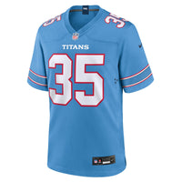 Tennessee Titans Michael Carter Light Blue Team Game Jersey