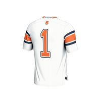 #1 Syracuse Orange Lightweight Collegiate Football Fashion Jersey - White
